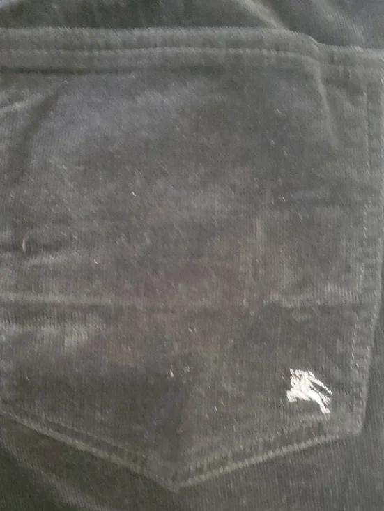 Burberry Black Label Men's Blue Straight Corduroy Jeans - Picture 13 of 15